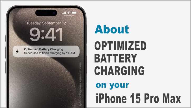 optimized battery charging on iphone 15 pro max