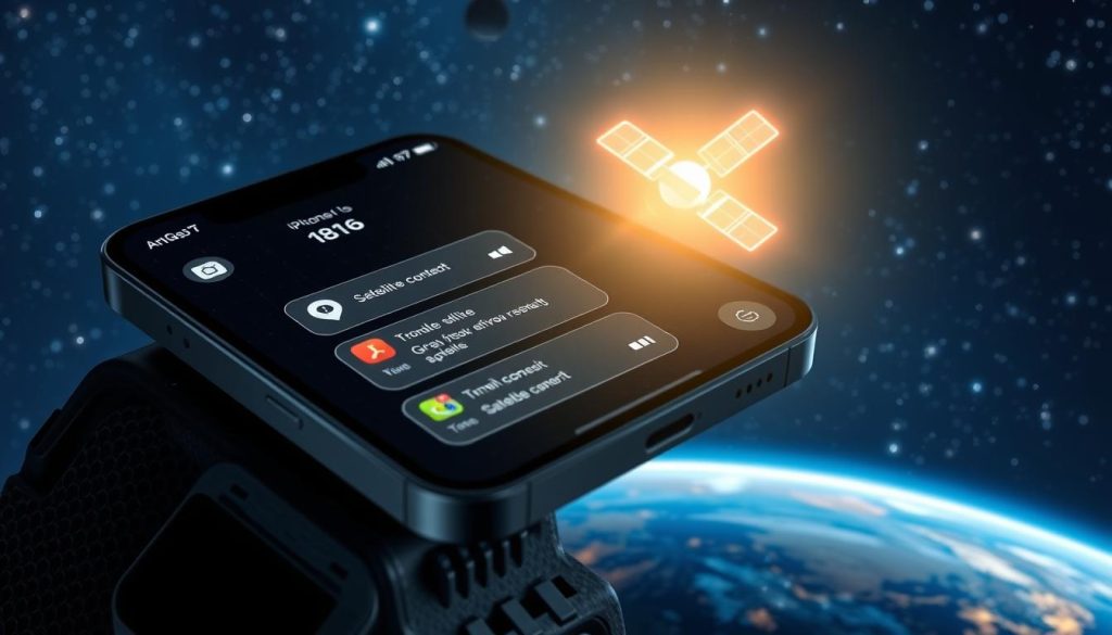 Satellite Messaging iPhone Interface