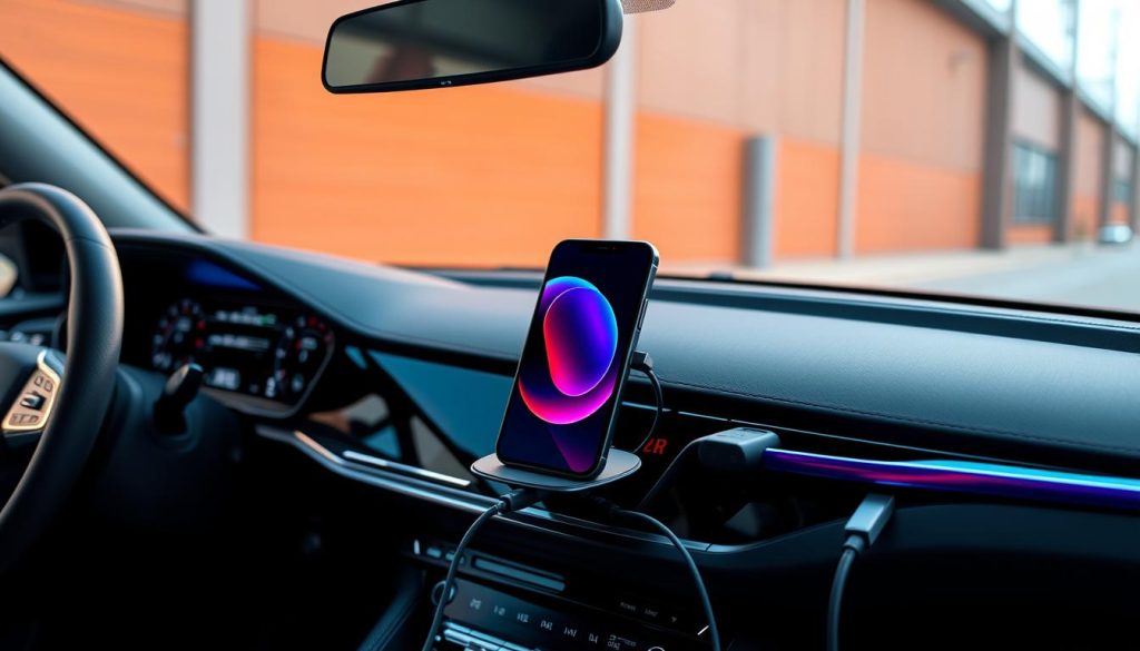 iPhone 15 Pro Max Car Charging Setup