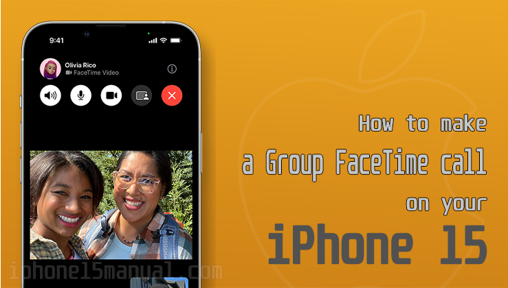 group facetime on iphone 15