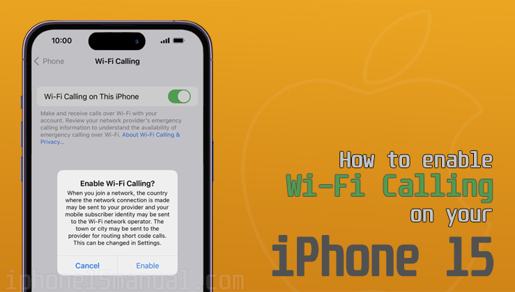 use wifi calling on iphone 15