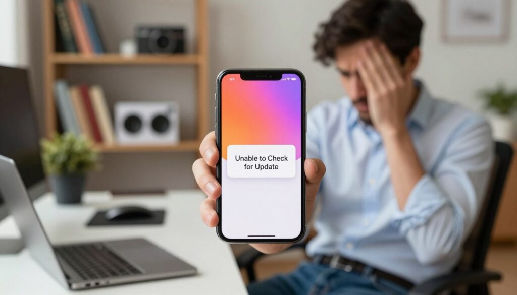 unable to check for update on iPhone unable to check for update on iPhone